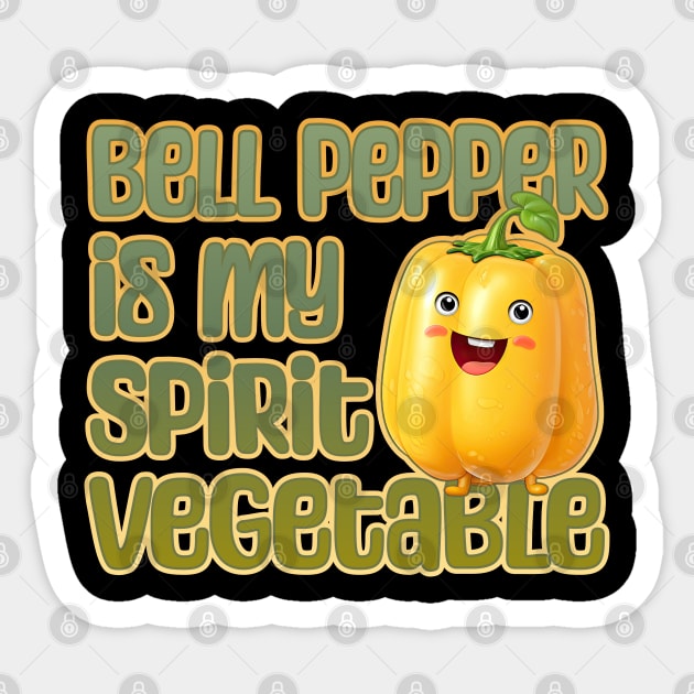 Bell Pepper is my Spirit Animal Sticker by DanielLiamGill